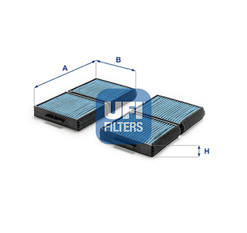 Filtr, vzduch v interiéru UFI 34.129.00