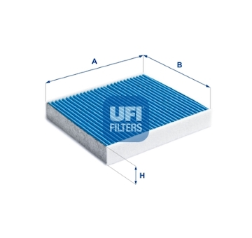 Filtr, vzduch v interiéru UFI 34.158.00