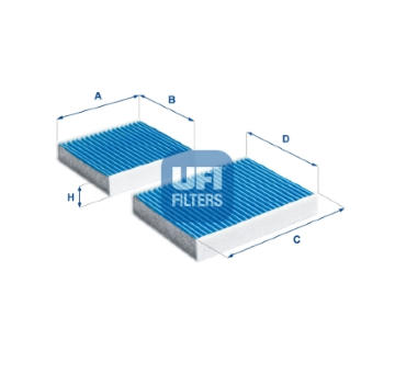 Filtr, vzduch v interiéru UFI 34.164.00