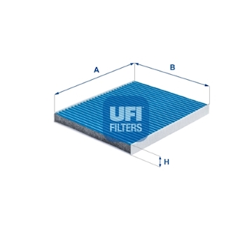 Filtr, vzduch v interiéru UFI 34.256.00