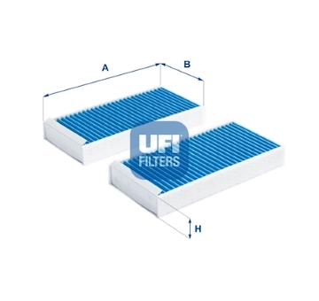 Filtr, vzduch v interiéru UFI 34.279.00