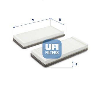 Filtr, vzduch v interiéru UFI 53.005.00