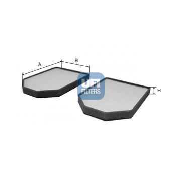 Filtr, vzduch v interiéru UFI 53.009.00
