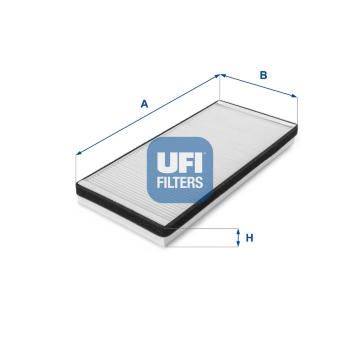 Filtr, vzduch v interiéru UFI 53.012.00