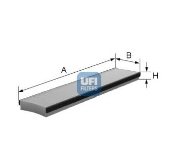 Filtr, vzduch v interiéru UFI 53.016.00