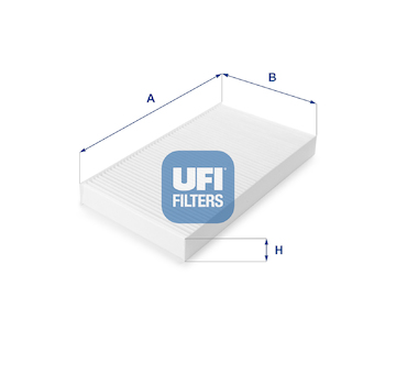 Filtr, vzduch v interiéru UFI 53.023.00