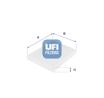 Filtr, vzduch v interiéru UFI 53.043.00