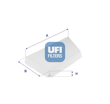 Filtr, vzduch v interiéru UFI 53.044.00