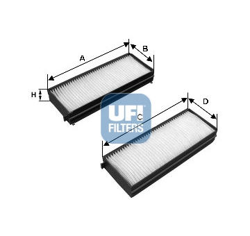 Filtr, vzduch v interiéru UFI 53.121.00