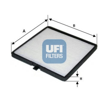 Filtr, vzduch v interiéru UFI 53.144.00