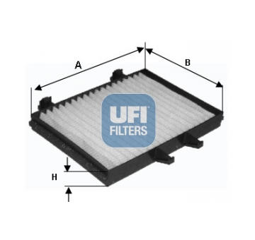 Filtr, vzduch v interiéru UFI 53.128.00