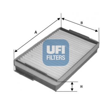 Filtr, vzduch v interiéru UFI 53.139.00