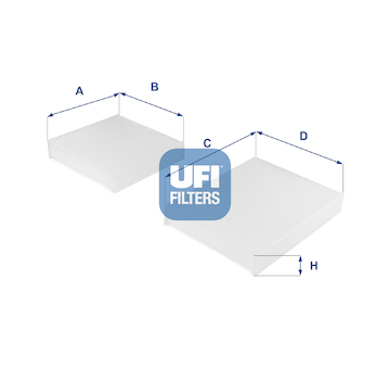Filtr, vzduch v interiéru UFI 53.143.00