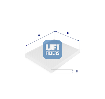 Filtr, vzduch v interiéru UFI 53.149.00