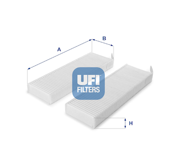 Filtr, vzduch v interiéru UFI 53.154.00