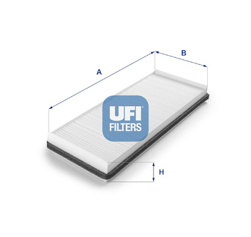 Filtr, vzduch v interiéru UFI 53.155.00