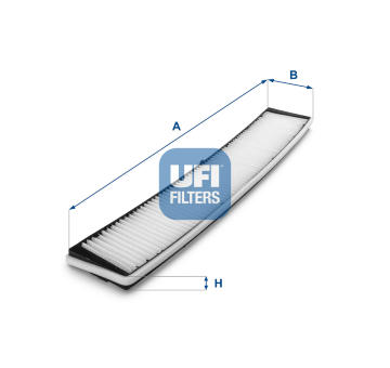 Filtr, vzduch v interiéru UFI 53.158.00