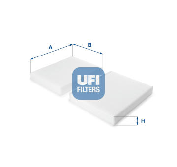 Filtr, vzduch v interiéru UFI 53.229.00