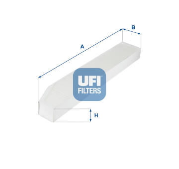 Filtr, vzduch v interiéru UFI 53.257.00