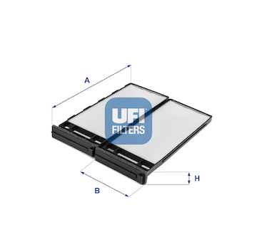 Filtr, vzduch v interiéru UFI 53.258.00