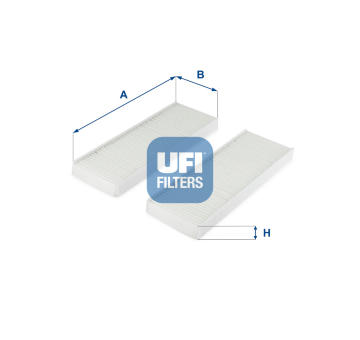 Filtr, vzduch v interiéru UFI 53.313.00