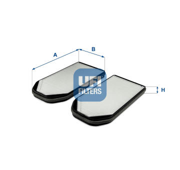 Filtr, vzduch v interiéru UFI 53.318.00