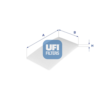 Filtr, vzduch v interiéru UFI 53.322.00