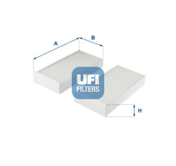 Filtr, vzduch v interiéru UFI 53.332.00