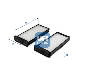 Filtr, vzduch v interiéru UFI 53.338.00