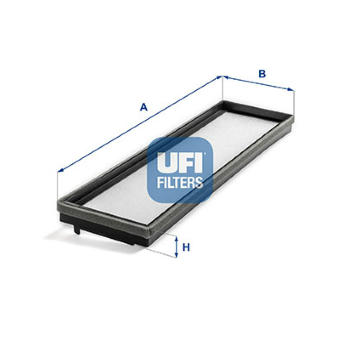 Filtr, vzduch v interiéru UFI 53.437.00