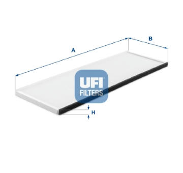 Filtr, vzduch v interiéru UFI 53.447.00