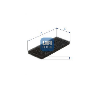 Filtr, vzduch v interiéru UFI 53.518.00