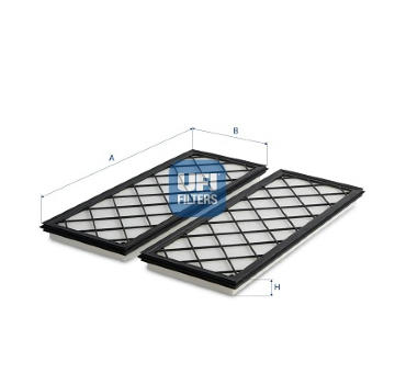 Filtr, vzduch v interiéru UFI 53.519.00