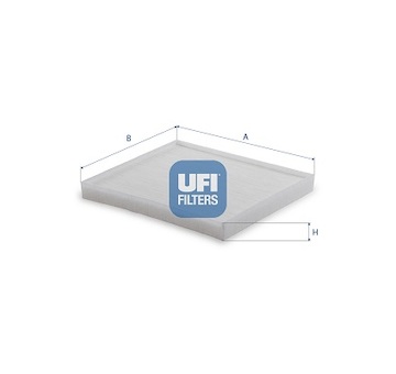 Filtr, vzduch v interiéru UFI 53.534.00