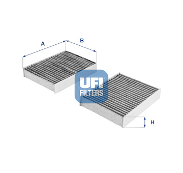 Filtr, vzduch v interiéru UFI 54.104.00