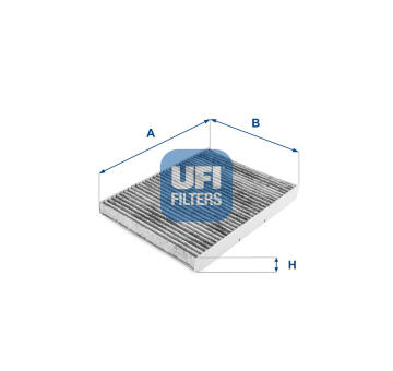 Filtr, vzduch v interiéru UFI 54.109.00