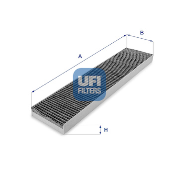 Filtr, vzduch v interiéru UFI 54.118.00