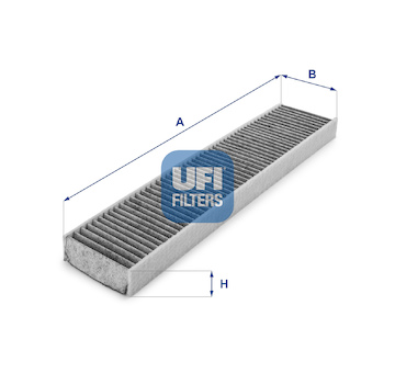 Filtr, vzduch v interiéru UFI 54.119.00