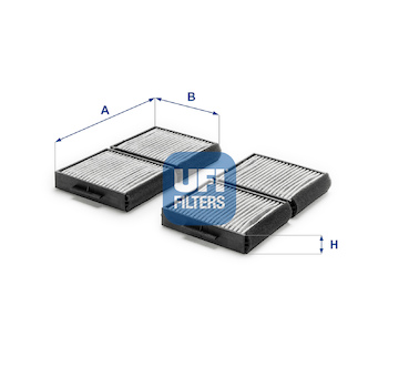 Filtr, vzduch v interiéru UFI 54.129.00