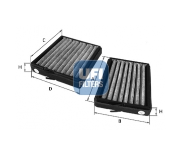 Filtr, vzduch v interiéru UFI 54.130.00