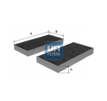 Filtr, vzduch v interiéru UFI 54.152.00
