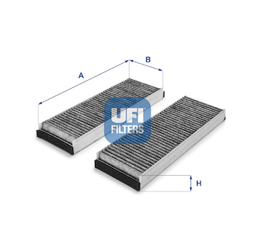 Filtr, vzduch v interiéru UFI 54.153.00