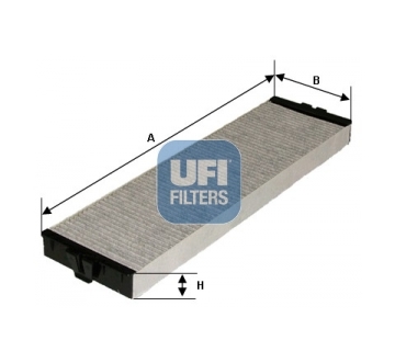 Filtr, vzduch v interiéru UFI 54.157.00