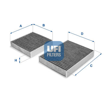 Filtr, vzduch v interiéru UFI 54.164.00