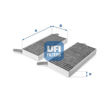 Filtr, vzduch v interiéru UFI 54.173.00