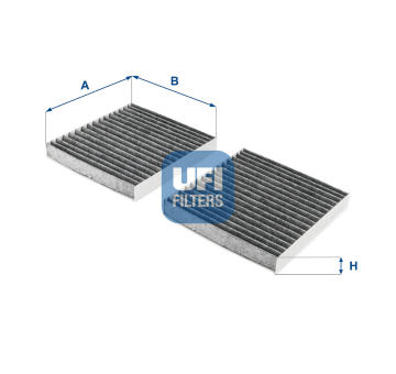 Filtr, vzduch v interiéru UFI 54.241.00