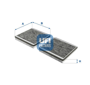 Filtr, vzduch v interiéru UFI 54.252.00