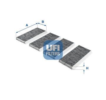 Filtr, vzduch v interiéru UFI 54.255.00