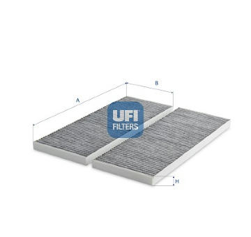Filtr, vzduch v interiéru UFI 54.531.00
