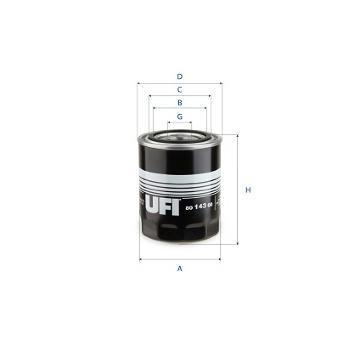 Filtr, pracovní hydraulika UFI 80.143.00